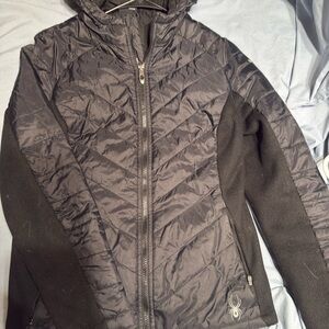 Spyder Women's Black Quilted Ski Jacket